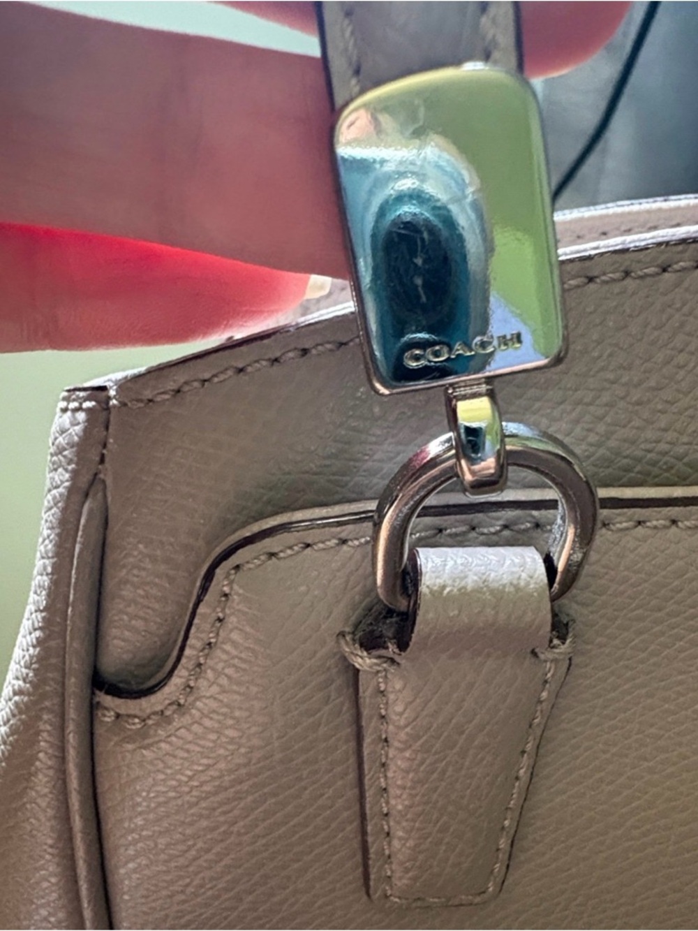 Coach Bags | Coach F34663 Minetta Chalk Cross-Grained Leather crossbody - Picture 5 of 12